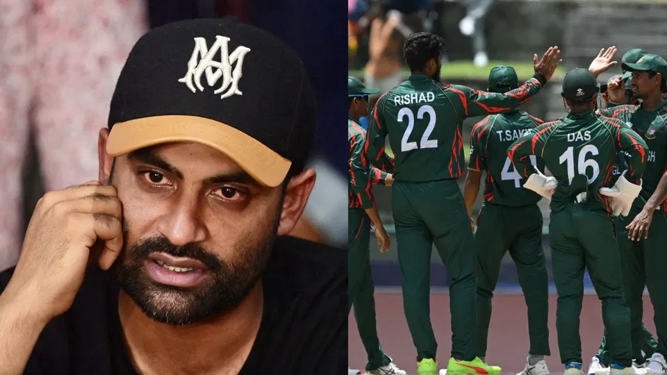 Tamim Iqbal and Bangladesh team [Source: AFP]